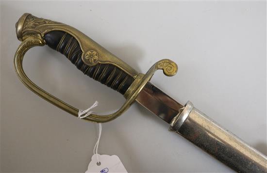 A Japanese World War II Officers dress sword
